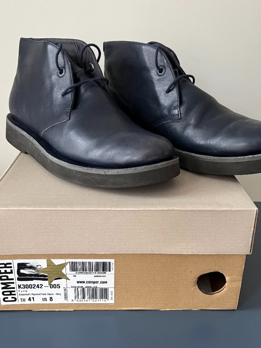 Camper Tyre Blue Ankle Boots / Shoes